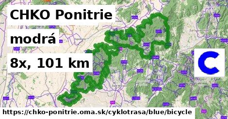 CHKO Ponitrie Cyklotrasy modrá bicycle