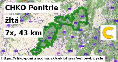 CHKO Ponitrie Cyklotrasy žltá bicycle