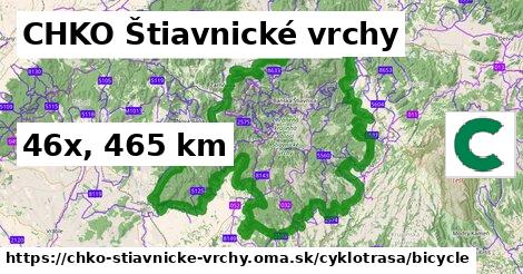 CHKO Štiavnické vrchy Cyklotrasy bicycle 