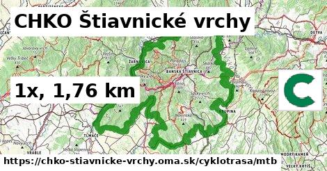CHKO Štiavnické vrchy Cyklotrasy mtb 