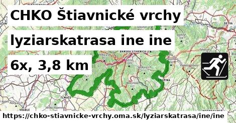 CHKO Štiavnické vrchy Lyžiarske trasy iná iná