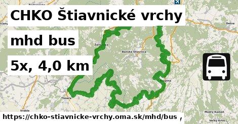 CHKO Štiavnické vrchy Doprava bus 