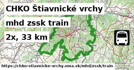 CHKO Štiavnické vrchy Doprava zssk train
