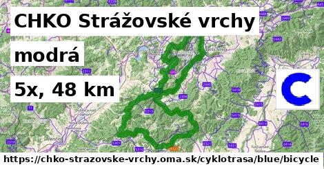 CHKO Strážovské vrchy Cyklotrasy modrá bicycle