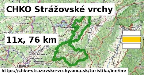 CHKO Strážovské vrchy Turistické trasy iná iná