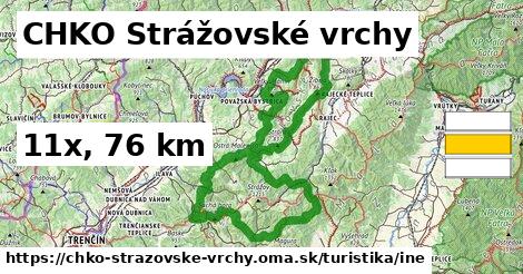 CHKO Strážovské vrchy Turistické trasy iná 