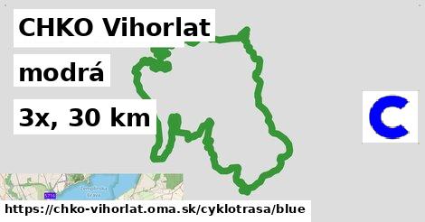 CHKO Vihorlat Cyklotrasy modrá 