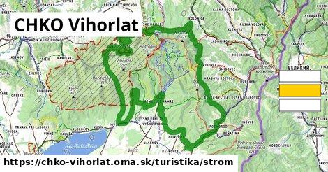 CHKO Vihorlat Turistické trasy strom 
