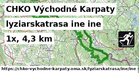 CHKO Východné Karpaty Lyžiarske trasy iná iná