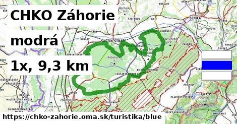 CHKO Záhorie Turistické trasy modrá 