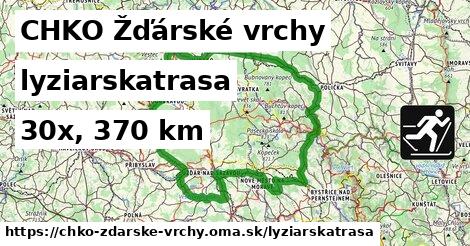 CHKO Žďárské vrchy Lyžiarske trasy  