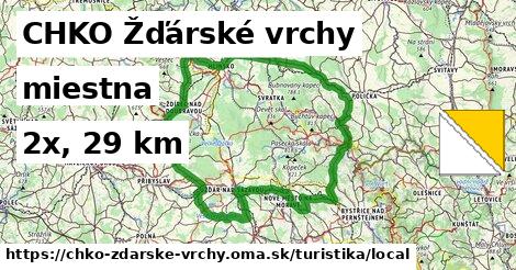 CHKO Žďárské vrchy Turistické trasy miestna 