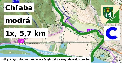 Chľaba Cyklotrasy modrá bicycle