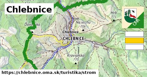 Chlebnice Turistické trasy strom 