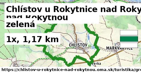 Chlístov u Rokytnice nad Rokytnou Turistické trasy zelená iná