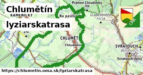 Chlumětín Lyžiarske trasy  
