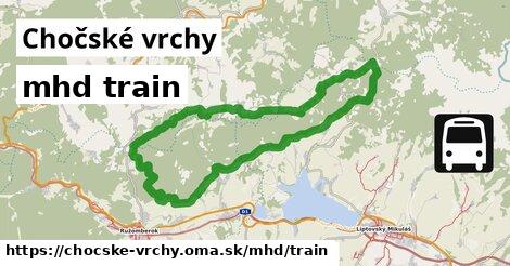 Chočské vrchy Doprava train 