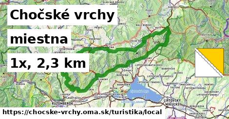Chočské vrchy Turistické trasy miestna 