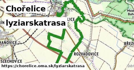 Chořelice Lyžiarske trasy  