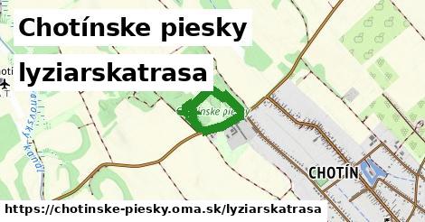 Chotínske piesky Lyžiarske trasy  