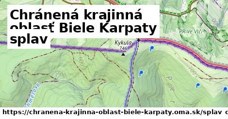 Chránená krajinná oblasť Biele Karpaty Splav  