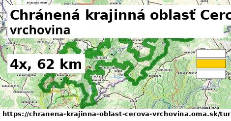 Chránená krajinná oblasť Cerová vrchovina Turistické trasy iná iná