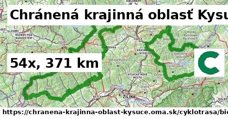 Chránená krajinná oblasť Kysuce Cyklotrasy bicycle 