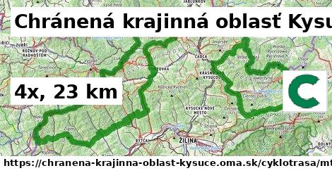 Chránená krajinná oblasť Kysuce Cyklotrasy mtb 