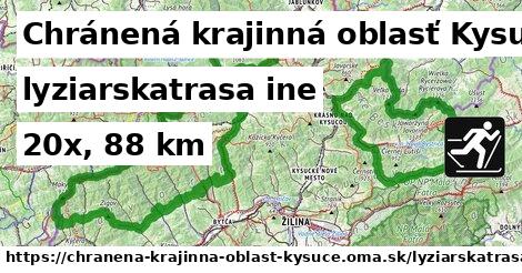 Chránená krajinná oblasť Kysuce Lyžiarske trasy iná 
