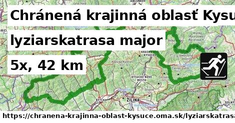 Chránená krajinná oblasť Kysuce Lyžiarske trasy hlavná 