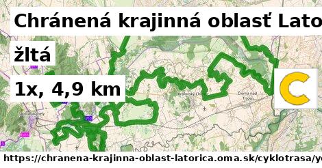 Chránená krajinná oblasť Latorica Cyklotrasy žltá 