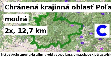 Chránená krajinná oblasť Poľana Cyklotrasy modrá 