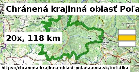 Chránená krajinná oblasť Poľana Turistické trasy  