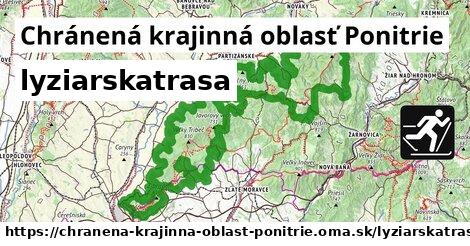 Chránená krajinná oblasť Ponitrie Lyžiarske trasy  