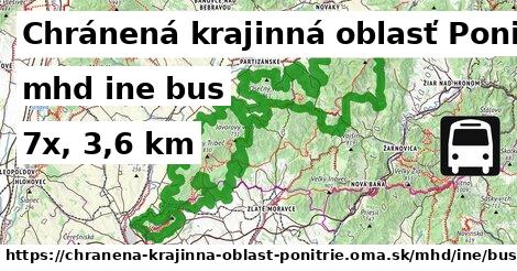 Chránená krajinná oblasť Ponitrie Doprava iná bus