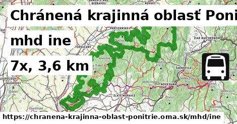 Chránená krajinná oblasť Ponitrie Doprava iná 