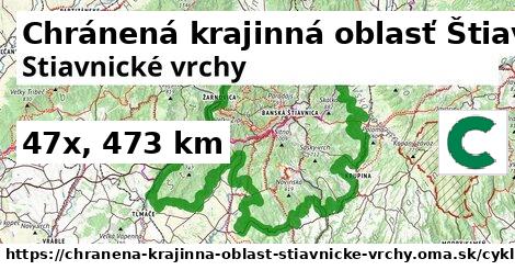 Chránená krajinná oblasť Štiavnické vrchy Cyklotrasy  