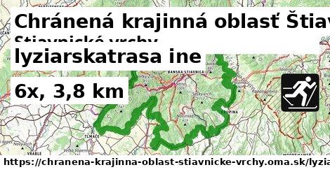 Chránená krajinná oblasť Štiavnické vrchy Lyžiarske trasy iná 