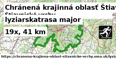 Chránená krajinná oblasť Štiavnické vrchy Lyžiarske trasy hlavná 