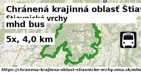 Chránená krajinná oblasť Štiavnické vrchy Doprava bus 