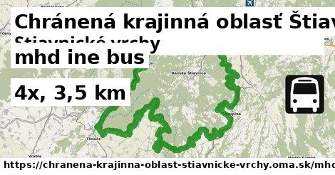 Chránená krajinná oblasť Štiavnické vrchy Doprava iná bus