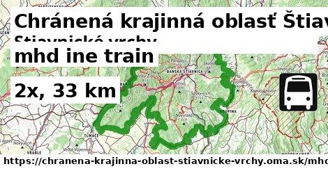 Chránená krajinná oblasť Štiavnické vrchy Doprava iná train