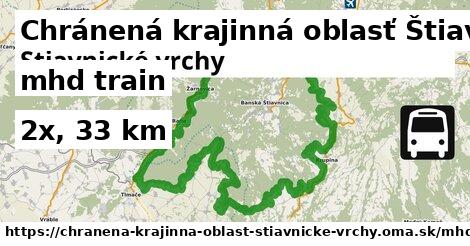 Chránená krajinná oblasť Štiavnické vrchy Doprava train 