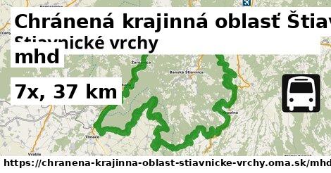 Chránená krajinná oblasť Štiavnické vrchy Doprava  