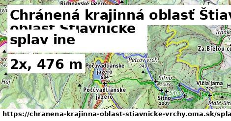 Chránená krajinná oblasť Štiavnické vrchy Splav iná 
