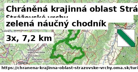 Chráněná krajinná oblast Strážovské vrchy Turistické trasy zelená náučný chodník