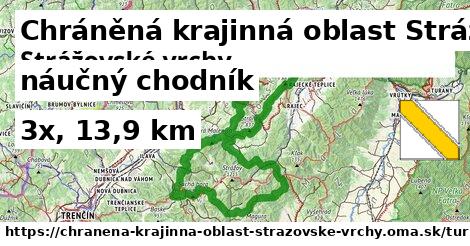 Chráněná krajinná oblast Strážovské vrchy Turistické trasy iná náučný chodník