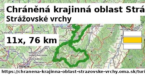 Chráněná krajinná oblast Strážovské vrchy Turistické trasy iná 