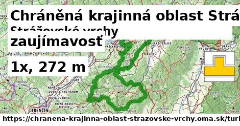 Chráněná krajinná oblast Strážovské vrchy Turistické trasy zaujímavosť 