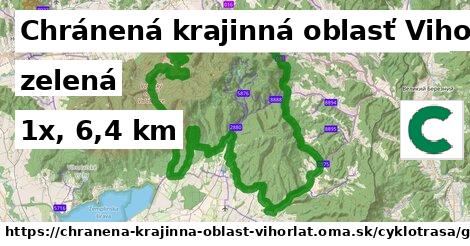 Chránená krajinná oblasť Vihorlat Cyklotrasy zelená 